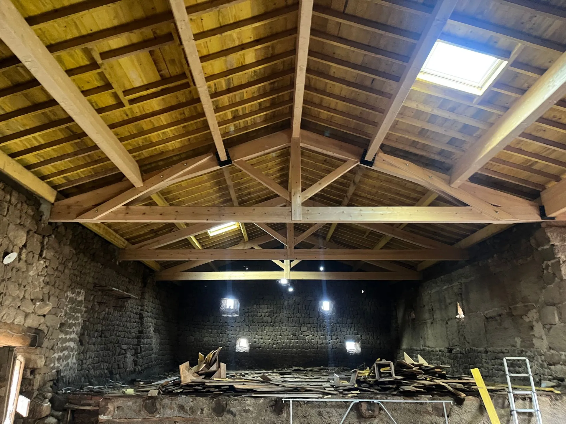Rénovation d'une ancienne ferme en habitation